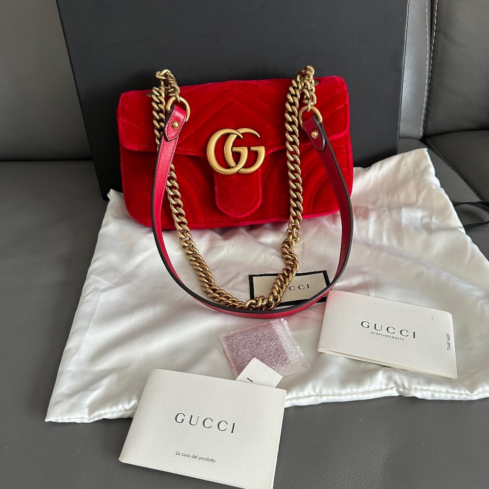 Gucci Mini Marmont Velvet